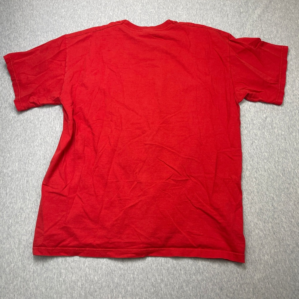 Fruit of the Loom Oktoberfest Munchen T-Shirt Red Graphic Lion Crest Mens L - Picture 5 of 9